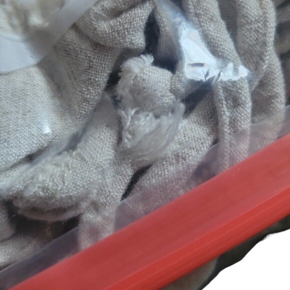 WILD FABLE CROPPED RUNCHED LINEN TOP - M - Picture 11 of 12